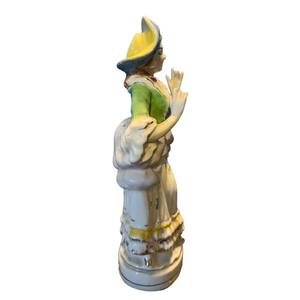 L&M Inc. Lipper & Mann Victorian Man and Woman Figurines Porcelain Vintage